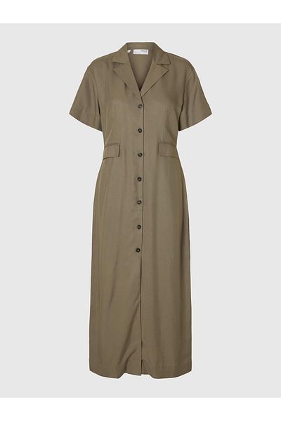 Selected Femme Midikleid Elegantes
