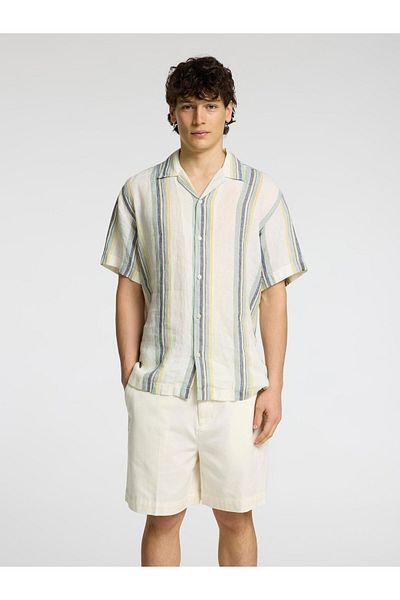 Selected Homme Kurzarmhemd 100% Leinen