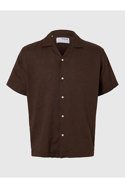 Selected Homme Kurzarmhemd 100% Leinen