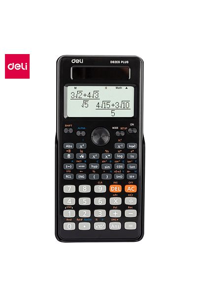 Deli ED82ES Scientific Calculator - 252 Functions, Textbook Display, Dual Power