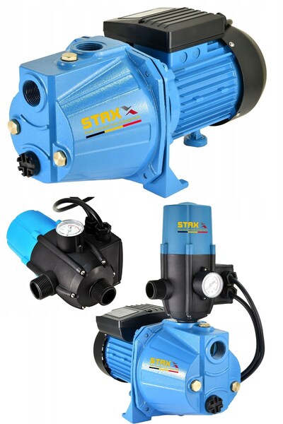 STAXX POWER 1.5HP Multijet Tam Otomatik Metal Dişli Sistem Bakır Sargılı Büyük  Boy Su Pompası Motoru Hidrofor