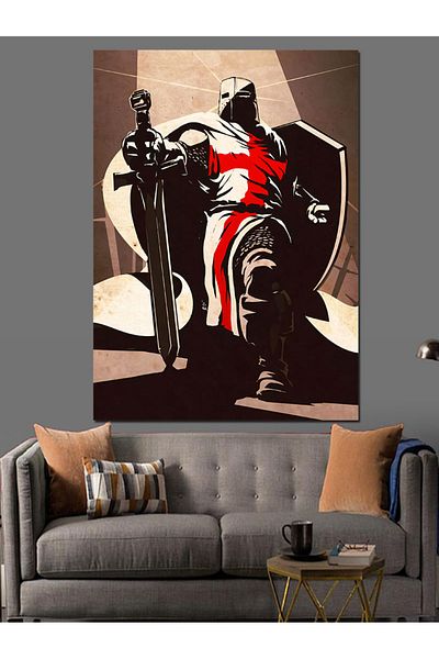 Tablomega Pânză decorativă Cavaler Britanic - Lemn MDF
