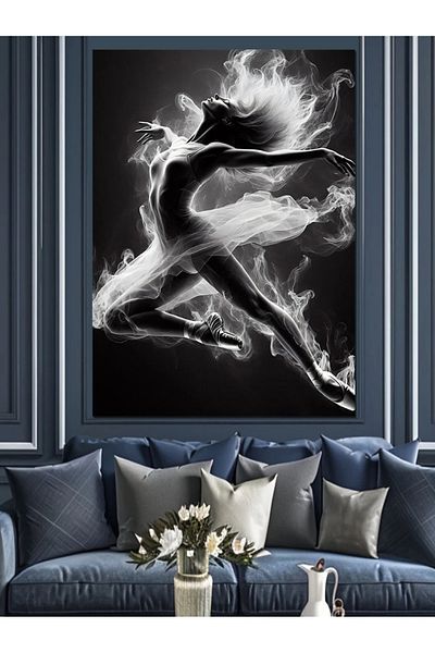 Tablomega Pânză Decorativă Femeie Balerina - Lemn MDF