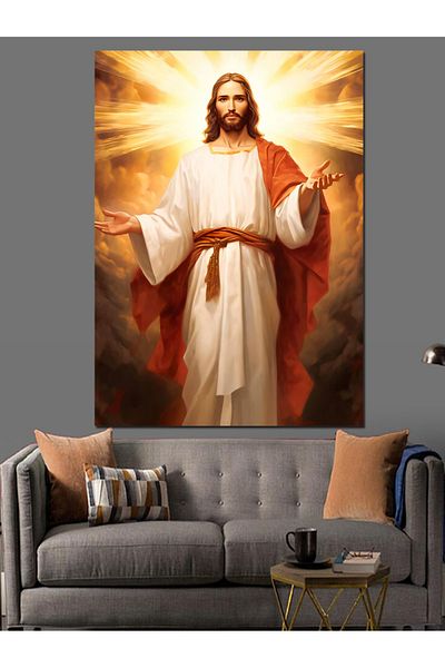 Tablomega Hz Jesus Christ Διακοσμητικός Καμβάς - Ξύλινος Πίνακας MDF