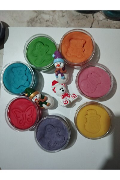 Cool Cold All Games Doğal Oyun Hamurları (5 ADET) Farklı Renk 125gr -oyun Açma Tahtası Ve Merdane