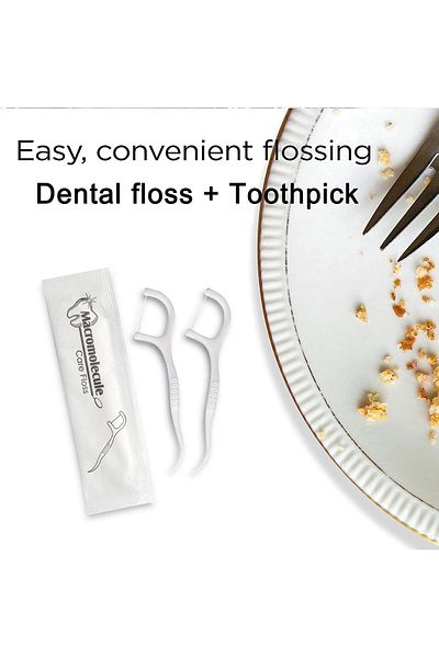COOYA Dental Floss Picks, 300PCS Travel Dental Floss, Single Individually Wrapped Floss, Disposable