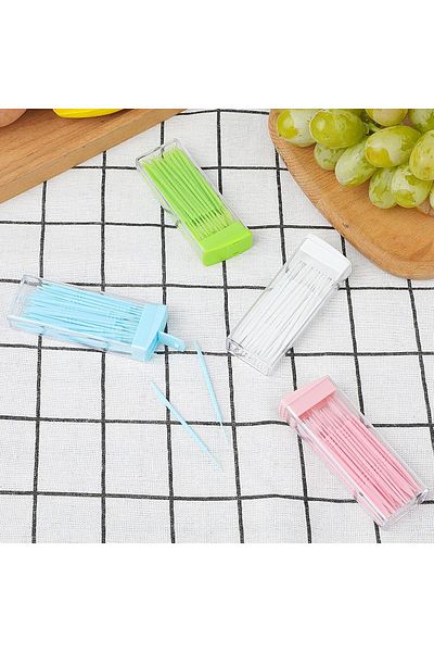 COOYA Dental Floss Sticks, Dental Floss Interdental Toothpick Brush Teeth Stick