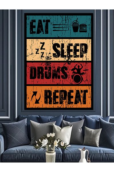 Tablomega Pânză decorativă tematică Drummer Drummer - MDF Lemn