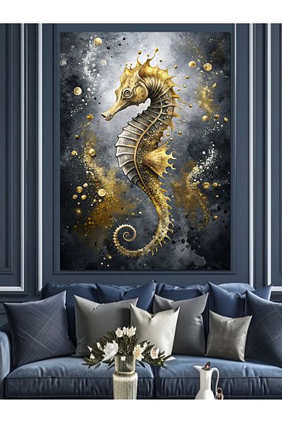 Tablomega Pânză decorativă fundal abstractă cală de mare - pictură din lemn MDF