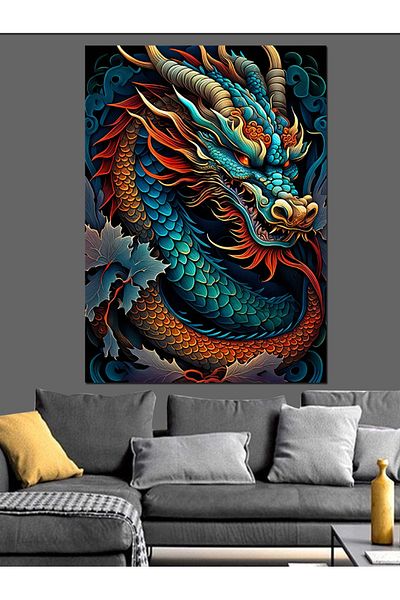 Tablomega Pânză decorativă Mystic Dragon Dragon - Lemn MDF