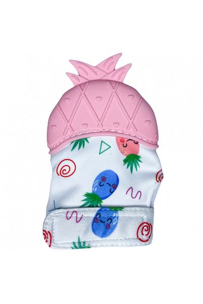 Coccorito Silicone Teething Glove - Pink Pineapple