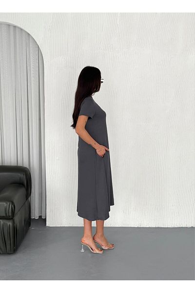 02Lady Fashion Women's Side Pocket Dress