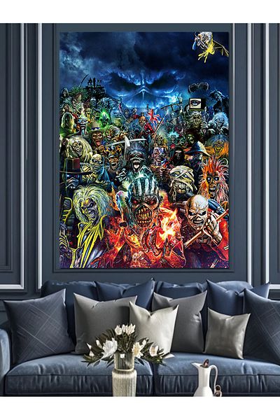 Tablomega Pânză decorativă Iron Maiden - Lemn MDF