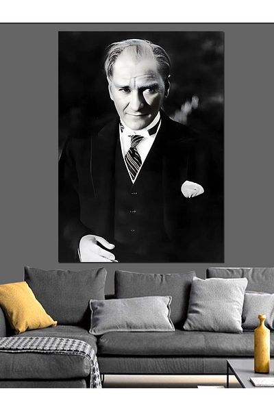 Tablomega Pânză decorativă Mustafa Kemal Atatürk - Lemn MDF