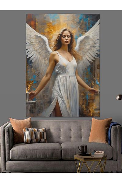 Tablomega Pânză decorativă White Angel - Lemn MDF