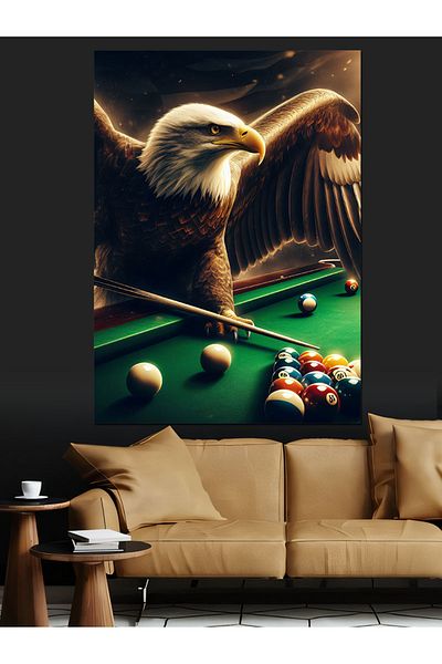 Tablomega Pânză decorativă Bărcă de biliard - Lemn MDF
