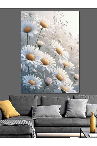 Tablomega Pânză decorativă Floarea Lunii - Lemn MDF