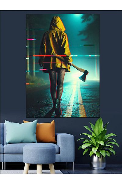 Tablomega Pânză decorativă Killer - Lemn MDF