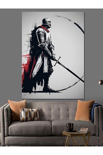 Tablomega Pânză Decorativă Cavaler - Lemn MDF