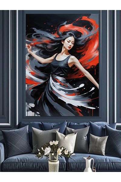 Tablomega Pânză decorativă Dancing Woman - Lemn MDF
