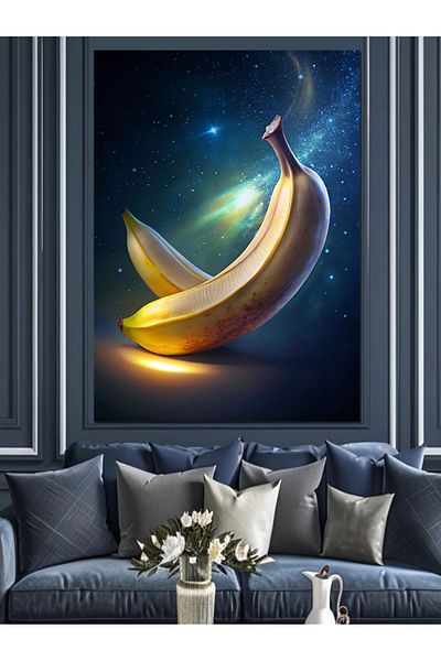 Tablomega Pânză Decorativă Banană - Lemn MDF