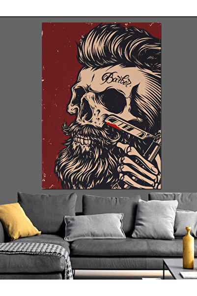 KanvasSepeti Декоративна маслена картина с мотив „Фризьорски салон“ с текстур...