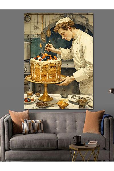 Tablomega Διακοσμητικός καμβάς Cake Master - Ξύλινη επιφάνεια MDF
