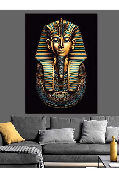 Tablomega Egipt Tutankhamon Mască Pânză Decorativă - Lemn MDF Pictură