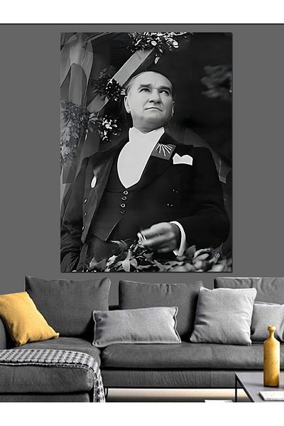 Tablomega Pânză decorativă Mustafa Kemal Atatürk - Lemn MDF