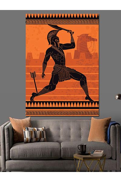 Tablomega Pânză decorativă Achilles Truva - Lemn MDF