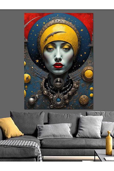 Tablomega Pânză decorativă pentru femei abstracte - pictură din lemn MDF
