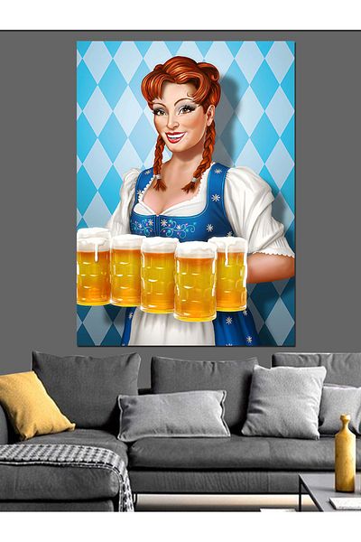Tablomega Pânză Decorativă Retro Service - Lemn MDF