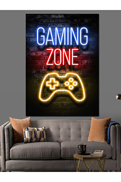 Tablo Mega Oyuncu Odası Dekoratif Kanvas - Mdf Ahşap Tablo