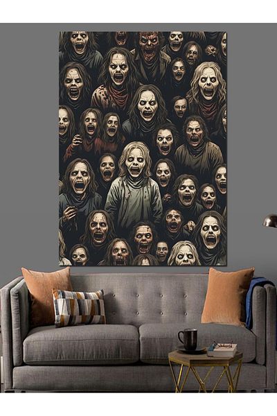 Tablomega Pânză decorativă Zombies - Lemn MDF