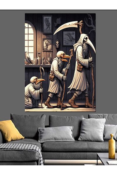 Tablomega Pânză decorativă Plague - Lemn MDF