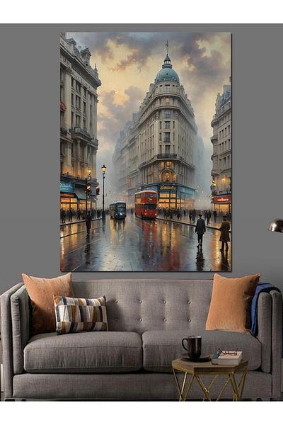 Tablomega Pânză decorativă peisaj din Marea Britanie - pictură din lemn MDF