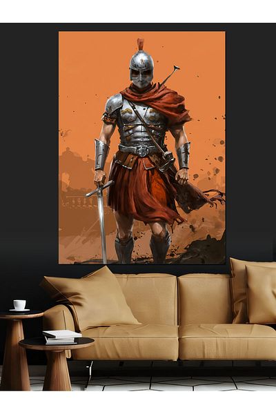 Tablomega Pânză Decorativă Gladiator Războinic - Lemn MDF