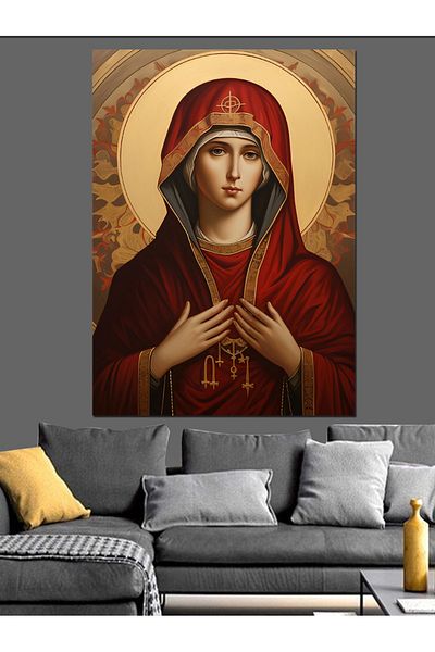 Tablomega Pânză Decorativă Fecioara Maria - Lemn MDF
