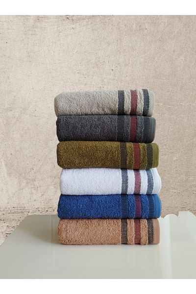 begenal home 100% Cotton 6 Pieces 50X90 cm Hand Face Towels