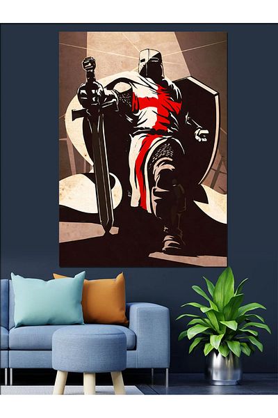Tablomega Pânză decorativă Cavaler Britanic - Lemn MDF
