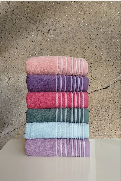 begenal home 100% Cotton 6 Pieces 50X90 cm Hand Face Towels