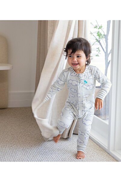 Love to Dream , Salopeta din bumbac cu fermoar, 12-24 luni, Daydream Grey