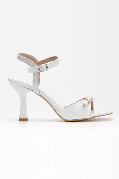 MFT AYAKKABI Summer Thin Heeled Women's Shoes White