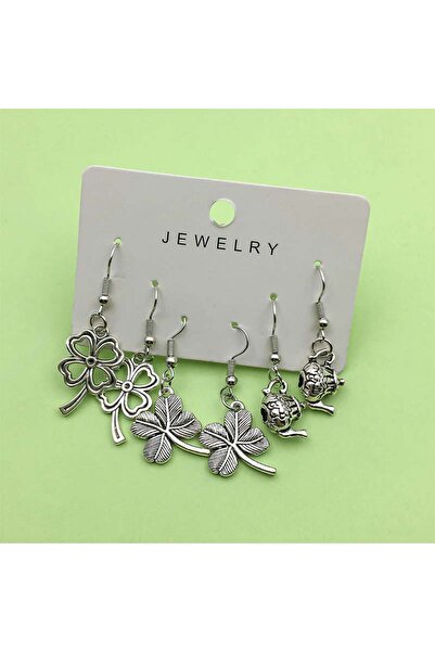 Choice ER456 3 Pairs/Set Engraved Pattern Vintage Charms Earrings, Retro Ethn...