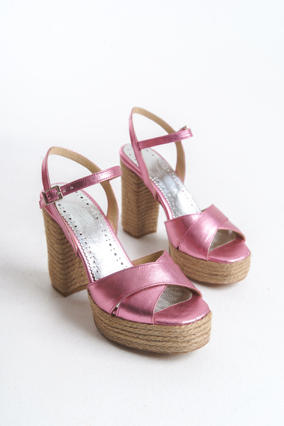 Elile Shoes Hakiki Deri Platform  Tabanlı  33-34-35-41 Numara Kadın  Sandalet