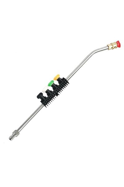 Choice Stainless Steel 1/4" Quick Release Connector Extension Wand Lance Rod 50cm With 5 Sprayer Nozzles