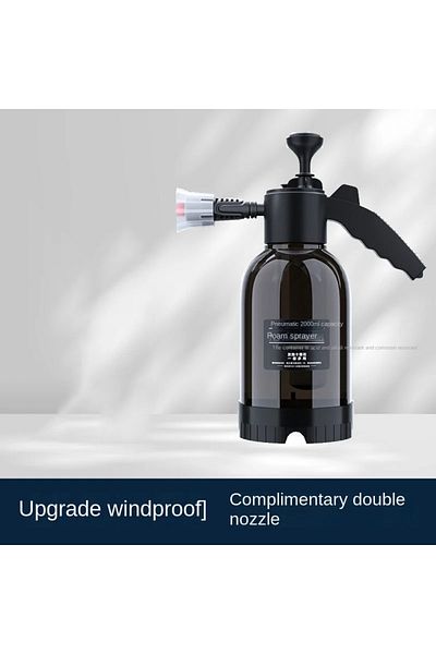 Choice black 2L Hand Pump Foam Sprayer with 3 Types of Nozzle Hand Pneumatic Foam Cannon Snow Foam Car Wash