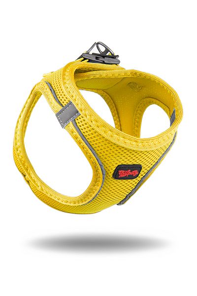 Tailpetz Air-Mesh Cat Breast Collar - Soft, Breathable, and Durable, Yellow