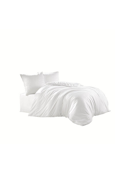 Class Home Collection Double Bed Linen Set Class Home Collection, 100%Satin Cotton 210TC 6 Pcs Duvet Cover 200x220cm White