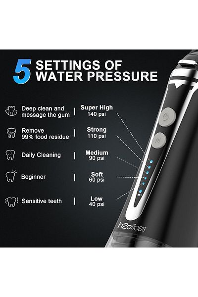 h2ofloss Water Flosser Cordless Professional Dental Oral Irrigator